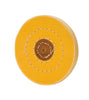 YELLOW MUSLIN BUFF STICHED, LEATHER CENTER 3X30P-Transcontinental Tool Co