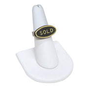 FINGER RING STAND WHITE LEATHER-Transcontinental Tool Co