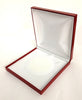CLASSIC LEATHERETTE RED RECTANGULAR NECKLACE BOX (1DZ)-Transcontinental Tool Co