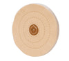 WHITE MUSLIN BUFF STICHED, LEATHER CENTER 6X30P-Transcontinental Tool Co