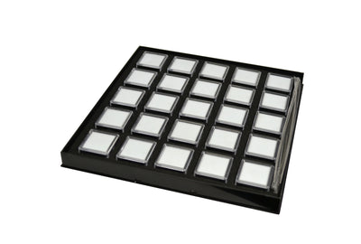 GEM TRAY WITH 25 BOXES BLACK-Transcontinental Tool Co