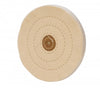 WHITE MUSLIN BUFF STICHED LEATHER CENTER 6 X 60P-Transcontinental Tool Co