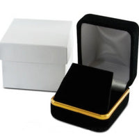 VELVET BOX W/GOLD TRIM - EARRING 12 PCS-Transcontinental Tool Co