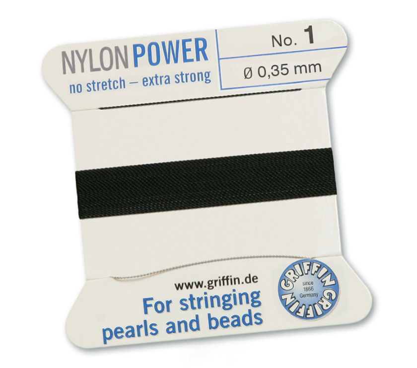 BLACK NYLON BEAD CORD-Transcontinental Tool Co