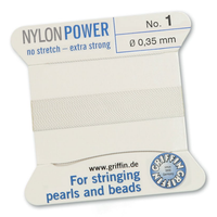 WHITE NYLON BEAD CORD-Transcontinental Tool Co