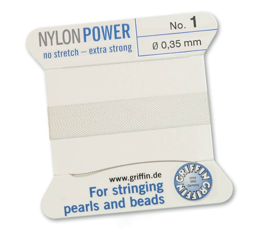 WHITE NYLON BEAD CORD-Transcontinental Tool Co