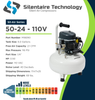 SIL-AIR COMPRESSOR 50-24 AL 100V/60HZ-Transcontinental Tool Co