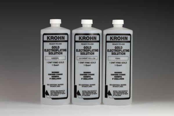 GOLD PLATING SOLUTION 24K - 1 LITRE-Transcontinental Tool Co