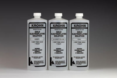 GOLD PLATING SOLUTION 14K - 1 LITRE-Transcontinental Tool Co