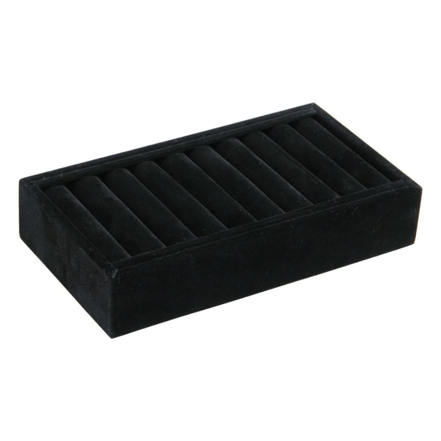 Black velvet ring display tray clearance