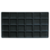 FULL SIZE TRAY LINER- 24 SECTION BLACK-Transcontinental Tool Co