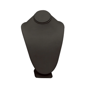 EXTRA-SMALL STANDING NECK BUST BLACK LEATHER 6-1/4"H-Transcontinental Tool Co