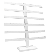 6 BAR EARRING STAND WH/BK-Transcontinental Tool Co