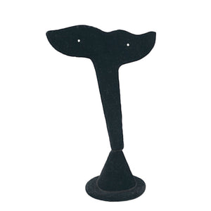 EARRING STAND WHALE STYLE BLACK VELVET-Transcontinental Tool Co