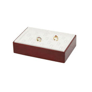 ROSEWOOD STACKABLE RING TRAY (18 CLIP, 1PC)-Transcontinental Tool Co