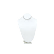 EXTRA-SMALL STANDING NECK BUST WHITE LEATHER 6-1/4"H-Transcontinental Tool Co