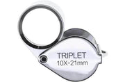 10X 21MM ROUND CHROME LOUPE-Transcontinental Tool Co