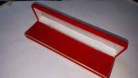 VELVET BRACLET BOX W/GOLD TRIM RED 12 PCS-Transcontinental Tool Co