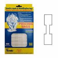 WHITE SQUARE RING PRICE TAGS-Transcontinental Tool Co