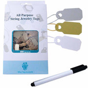 STRING TAGS SILVER PVC 7 X 20MM 1000PC-Transcontinental Tool Co