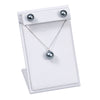 EARRING & CHAIN DISPLAY WHITE LEATHER-Transcontinental Tool Co