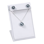 EARRING & CHAIN DISPLAY WHITE LEATHER-Transcontinental Tool Co
