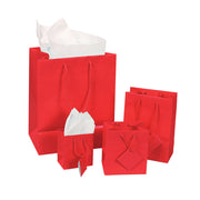 SHOPPING TOTE- GLOSSY RED- LARGE 10 PCS-Transcontinental Tool Co