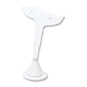 EARRING STAND WHALE STYLE WHITE LEATHER-Transcontinental Tool Co