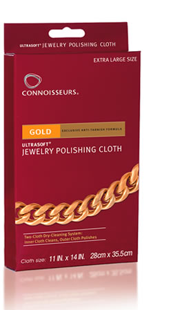 CONNOISSEURS GOLD POLISHING CLOTH 11X14" 1PC-Transcontinental Tool Co