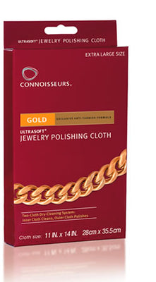 CONNOISSEURS GOLD POLISHING CLOTH 11X14