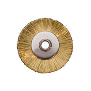 3/4" UNMOUNTED WIRE BRISTLE BRUSH - BRASS STRAIGHT, 3/32" HOLE - 12PCS-Transcontinental Tool Co