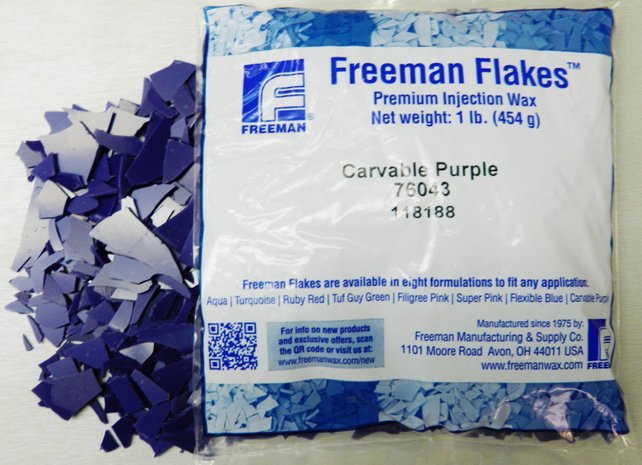 FREEMAN INJECTION FLAKES- CARVABLE PURPLE 1LB-Transcontinental Tool Co