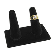 2 FINGER RING STAND BLACK VELVET-Transcontinental Tool Co