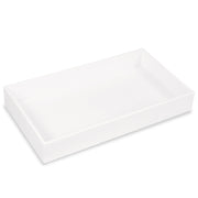 2" STANDARD SIZE PLASTIC STACKABLE UTILITY TRAY WHITE-Transcontinental Tool Co