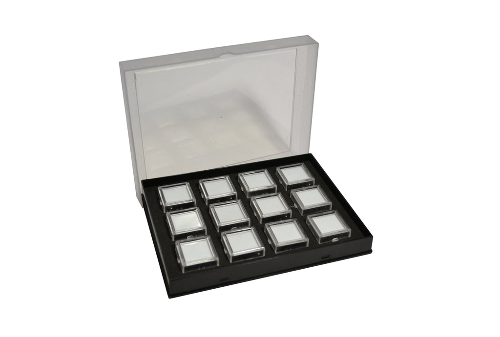 GEM TRAY WITH 12 BOXES BLACK-Transcontinental Tool Co