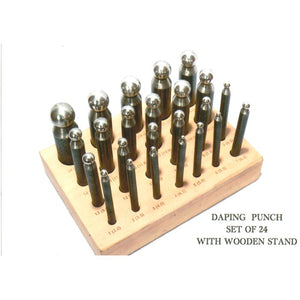 24PC DAPPING PUNCH SET-Transcontinental Tool Co