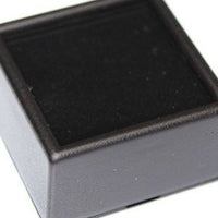GLASS TOP GEM BOX -BLACK (50 PCS)-Transcontinental Tool Co