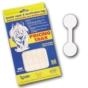 ELEPHANT HYDE TAGS WHITE REGULAR 1000 PIECES-Transcontinental Tool Co