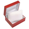 CLASSIC RED LEATHERETTE WATCH/BRACLET BOX (PILLOW, 1PC)-Transcontinental Tool Co