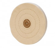 WHITE MUSLIN BUFF STICHED LEATHER CENTER 6 X 60P-Transcontinental Tool Co