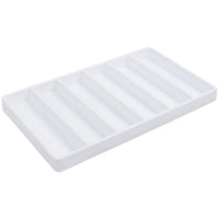 9 COMPARTMENT PLASTIC STACKABLE TRAY - WHITE-Transcontinental Tool Co