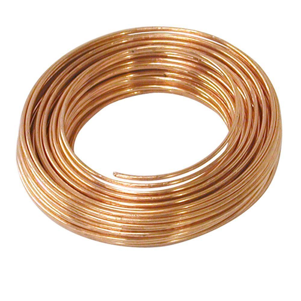 COPPER WIRE 12GA ROUND DEAD SOFT 10FT-Transcontinental Tool Co