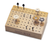 HANDY BLOCK BUR HOLDER WOOD-Transcontinental Tool Co