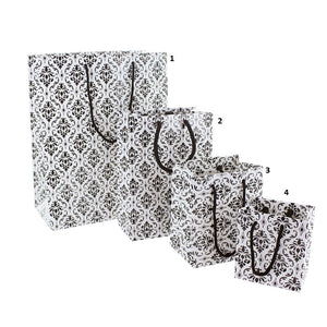SHOPPING TOTE- SMALL- DAMASK GLOSSY 10 PCS-Transcontinental Tool Co