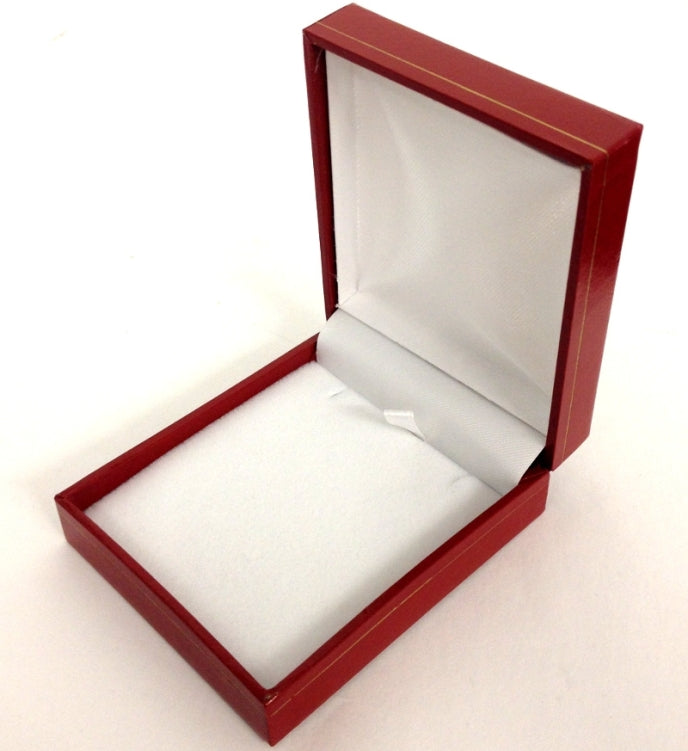 CLASSIC LEATHERETTE RED PENDANT BOX (1DZ)-Transcontinental Tool Co