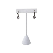 "T" EARRING DISPLAY WHITE LEATHER-Transcontinental Tool Co