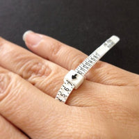RING SIZER - FULL & HALF SIZES - WHITE-Transcontinental Tool Co