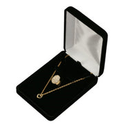 FLOCKED VELOUR EARRING / PENDANT BOX - 12 PC-Transcontinental Tool Co