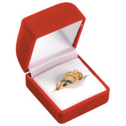 FLOCKED VELLORE RING BOX - 12 PCS-Transcontinental Tool Co