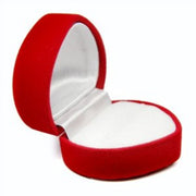 RED HEART RING BOX VELOUR SMALL 12 PCS-Transcontinental Tool Co